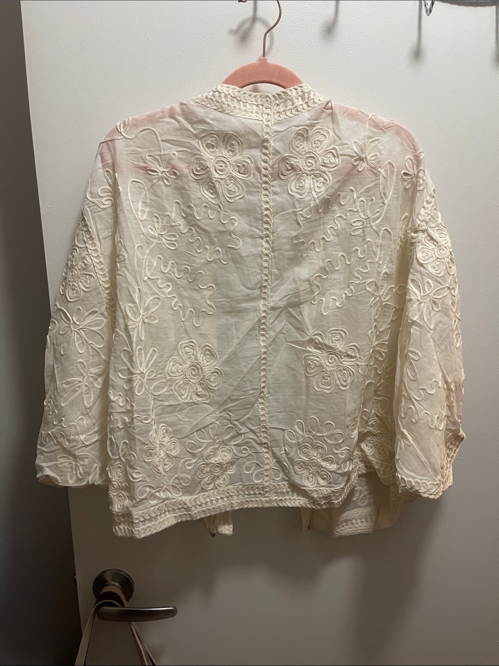 POL OS Batwing Embroidered Conch Shell Cardigan - Picture 8 of 8